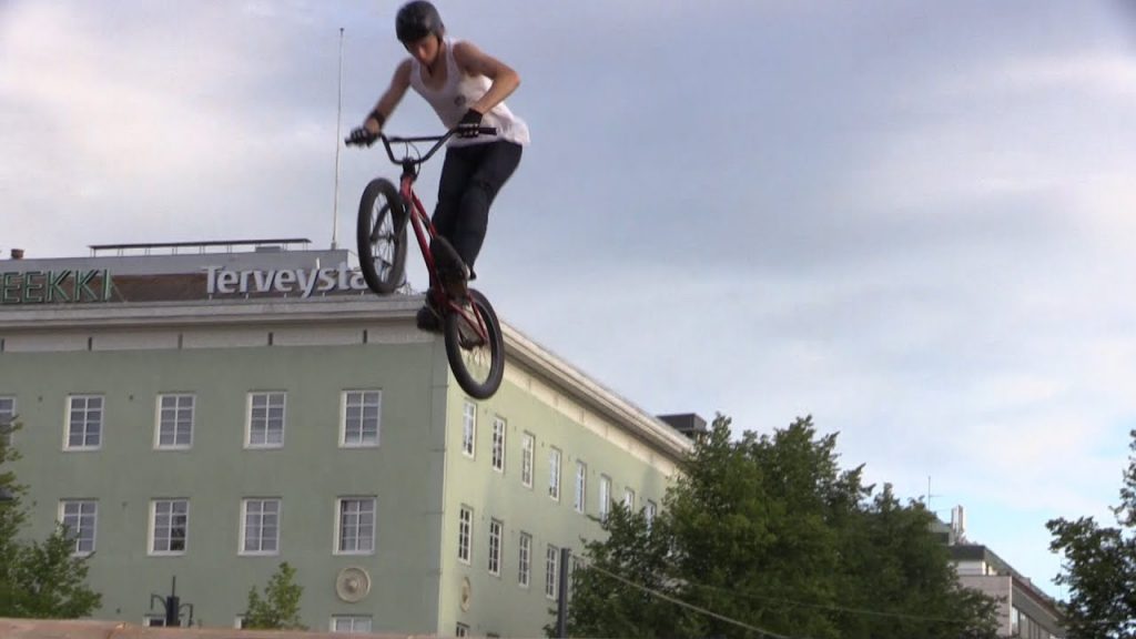 BMX pyörien big air-kisa Lahti 30.7.2016