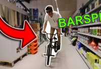 Barspin en BMX dans un SUPERMARCHÉ