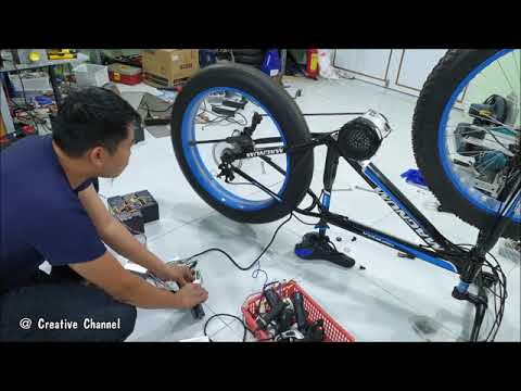 DIY Electric Bike 40km/h Using 350W Reducer Brushless Motor