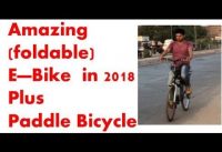 DIY Foldable E-Bike + paddle bicycle | DIY Folding Electric Bike |  DIY E-Bikes