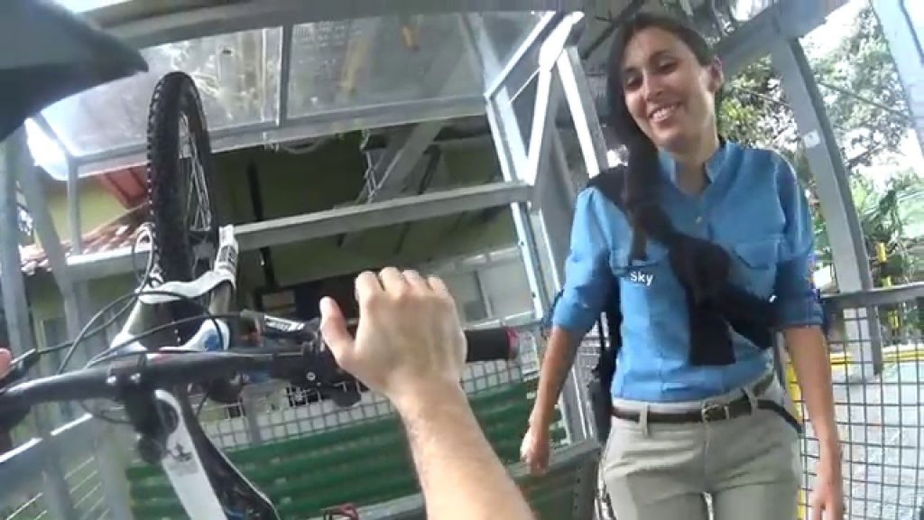Downhill Mountain Biking in Skyadventures Park Arenal Costa Rica