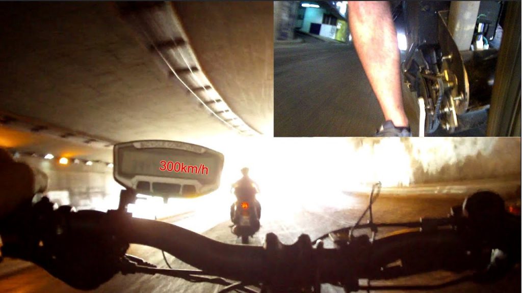 Electric Mountain Bike High Torque, Speed 80mph by dual 2400 Watt 48V Cyclone electric ebike Kit