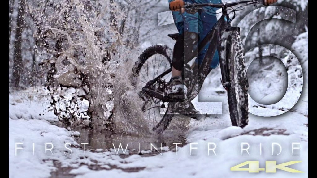 FIRST WINTER RIDE - mountain biking in 4K