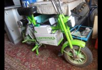 Homemade Electric Motorcycle Before Renovation Homemade Electric Motorcycle Before Renovation