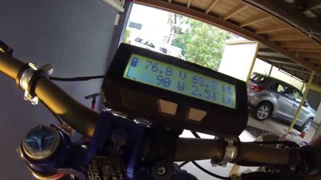 LR Big block turned on for an Electric Bike review kit conversion