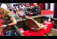 One very unusual folding boat at the Sportsman show