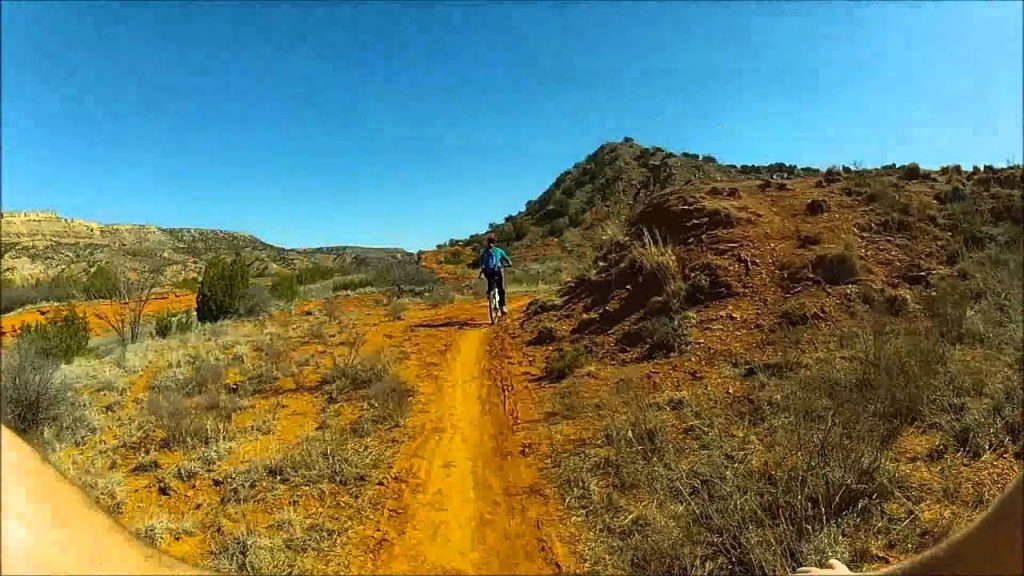 Palo Duro Canyon Mountain Biking at 8 times speed.