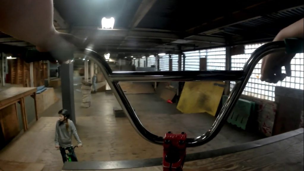Riding BMX at ramp riders with Seth