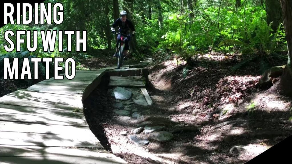 Riding a mini Whistler on the new bike- Riding SFU with WestCoastFreerider