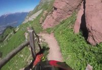 Rocher De Naye mountain bike descent, Swiss alps