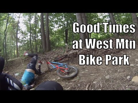 West Mountain Bike Park   Old Men Playing Bikes