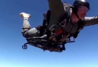 paratrooper jump with a folding bike paratrooper jump with a folding bike