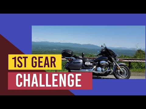 1st gear challenge on the Vstar 1300. Vlog#334