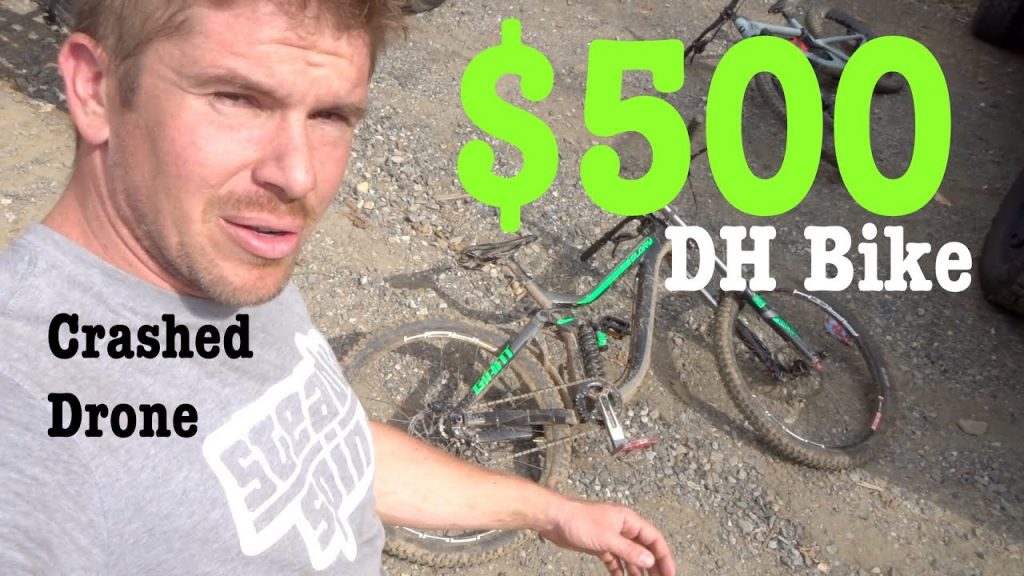 $500 Downhill Bike crashed my Mavic Pro Drone