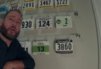 MTB Race Number Plate Wall Installation MTB Race Number Plate Wall Installation