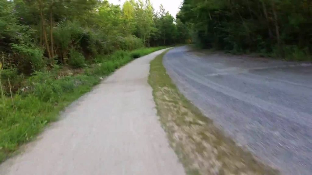 Mountain bike al Corona Verde,lungo le rive del fiume Stura di Lanzo.