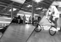 Profi BMX Fahrer Chris Böhm an den BMW Bike'motiondays 2014 in Dielsdorf