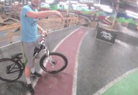 Ray's MTB Helmet Cam. Indoor Mountain Bike Park Cleveland, Ohio