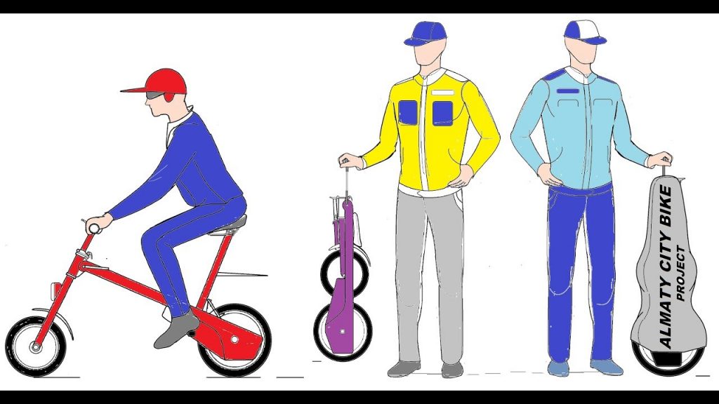 The Prototype of the first Kazakhstani foldable electric bike. English describe