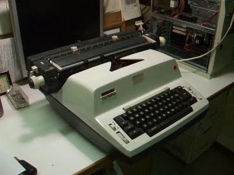 Vintage Olympia Electric Typewriter demo - Model 50/51 A62