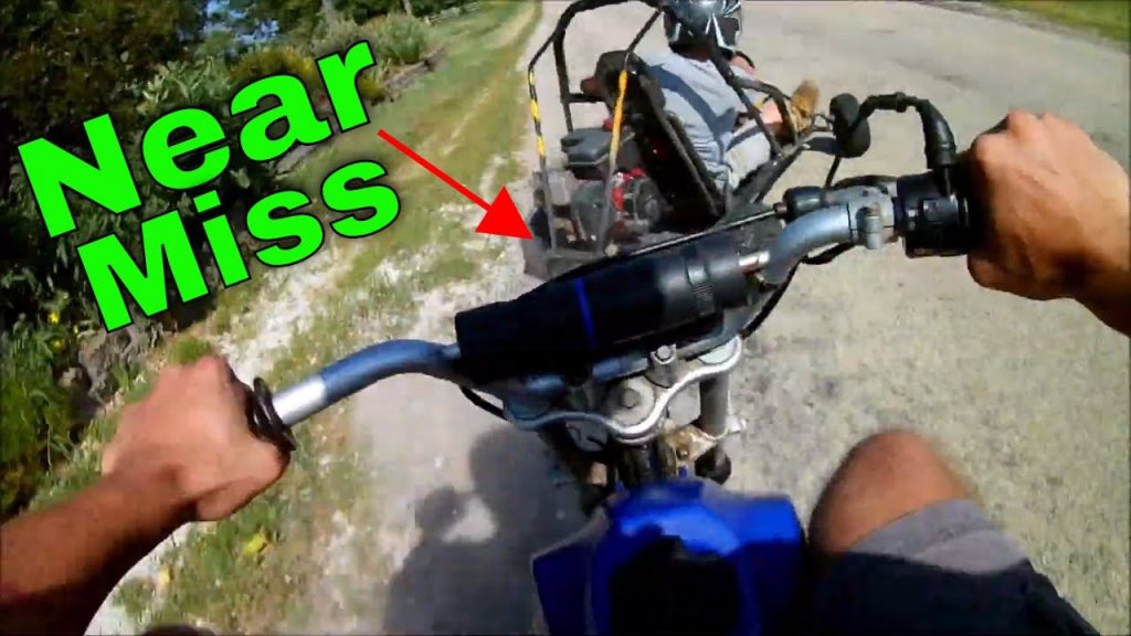 A GO KART ALMOST HIT ME!