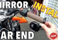 Bar End Folding Mirror Install