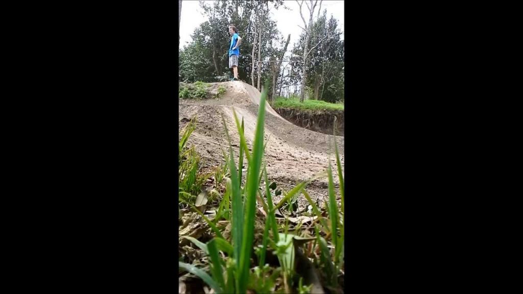Bmx jump, with a little comedy