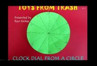 Clock from a Circle | Telugu | Maths with Paper Folding Clock from a Circle | Telugu | Maths with Paper Folding
