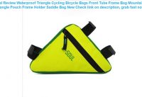 Waterproof Triangle Cycling Bicycle Bags Front Tube Frame Bag Mountain