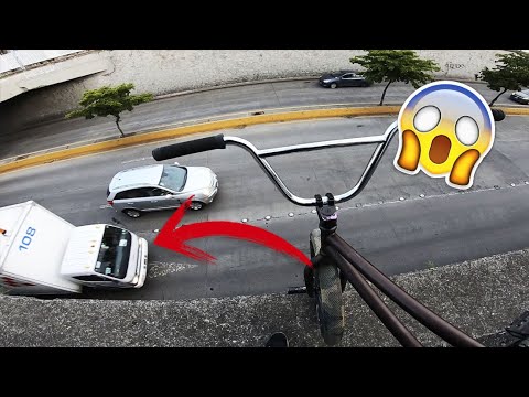 ARRIESGUE MI VIDA PARA SACAR ESTE TRUCO EN BMX? Observaciones  en Calles Peligrosas