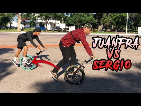 COMPETIMOS USANDO SOLO UNA LLANTA EN BMX! Juanfra vs Sergio 🤯
