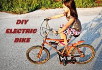 HOMEMADE SIMPLE ELECTRIC BIKE ??? DIY PROJECT