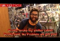 I broke my shifter cable on my bike 08-11-18