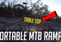 MTB Plan B - Jumping portable mtbhopper ramps on a mountain bike. MTB Plan B - Jumping portable mtbhopper ramps on a mountain bike.