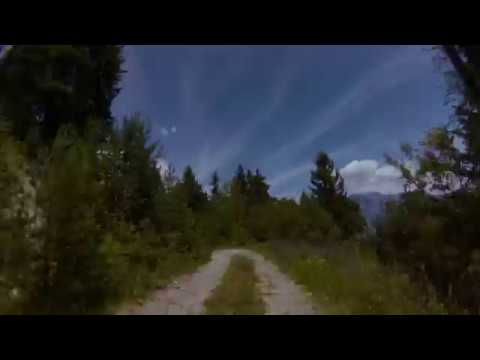 Pila Gressan panoramica  Scott Genius E-Bike GoPro Feiyu WG2 su manubrio (: