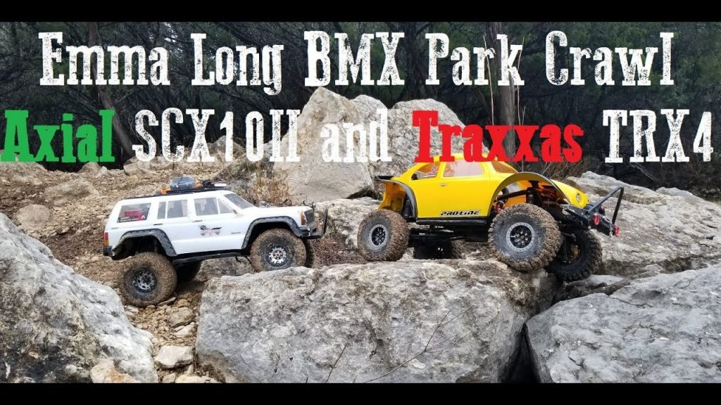 SCX10 II and TRX4 hit up Emma Long Dirt Bike park