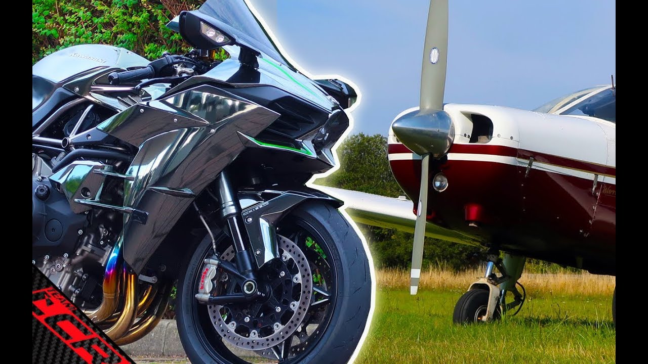 Bikes VS Plane | Which is quicker, Ninja H2 Or An Aeroplane?