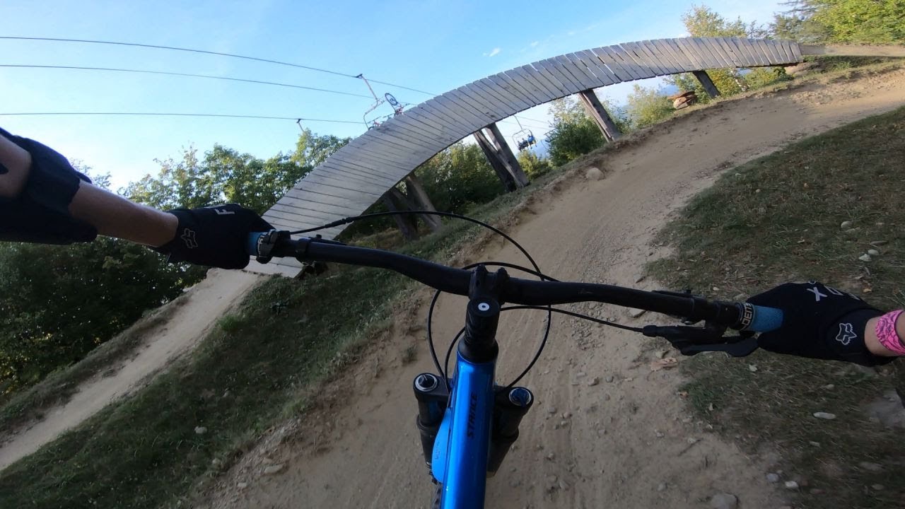 Fun run down NEStyle B-line at Highland mountain bike park