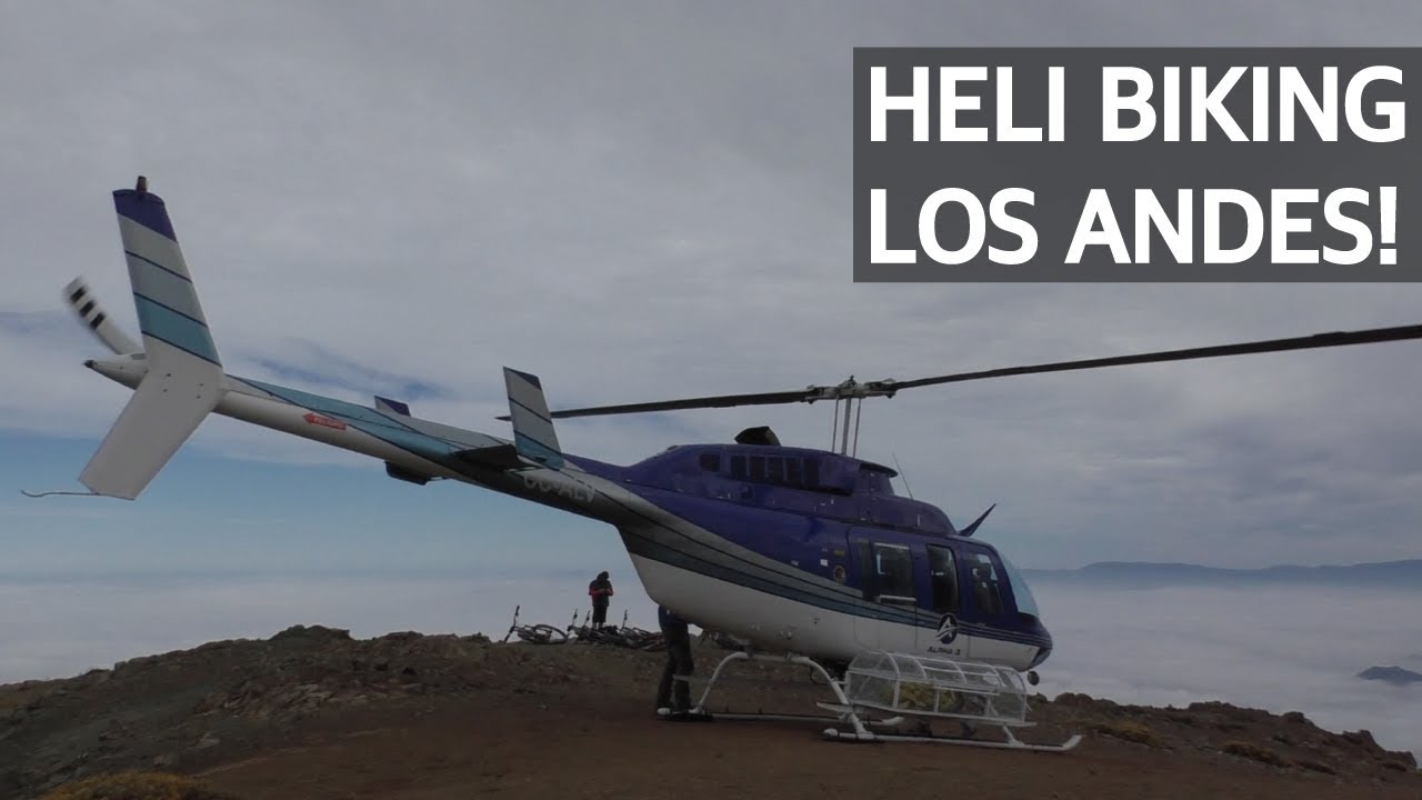 Heli Bike en la Cordillera de los Andes!