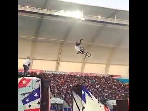 The World's First Double Grab Frontflip on BMX