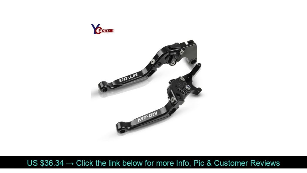 ☀️ For YAMAHA MT-09 MT09 MT 09 Tracer 2014 2015 2016 2017 2018 2019 CNC Adjustable Folding Extendab