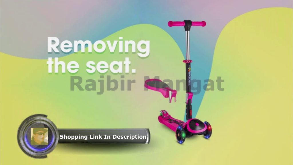 S SKIDEE Scooter for Kids with Folding Removable Seat