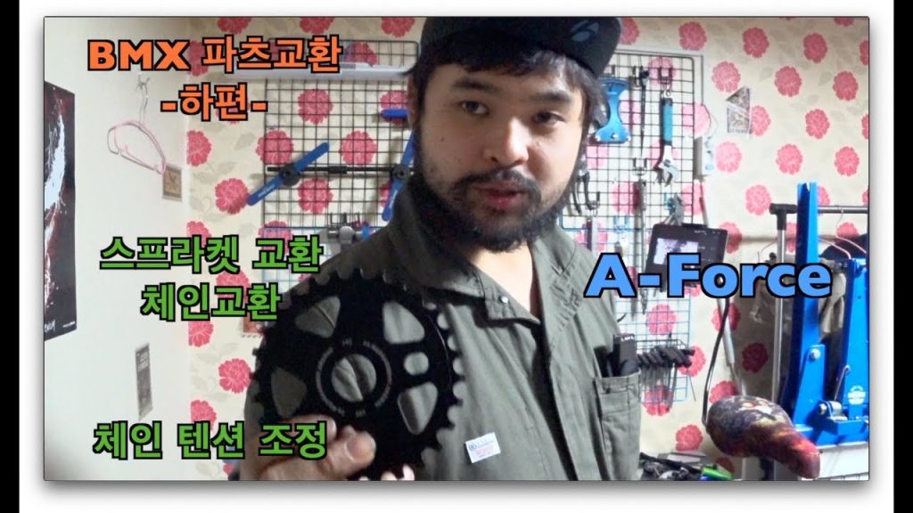 BMX 파츠교환 -하편- (드라이브트레인) 스프라켓(체인링), 체인 교환 자가정비 홈미케닉 A-Force