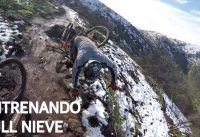 Entrenando Técnica de Mountain Bike Enduro con Nieve y Barro para la Carrera! Entrenando Técnica de Mountain Bike Enduro con Nieve y Barro para la Carrera!