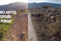 Haciendo Mountain Bike en un Cerro Antes y Después del Fuego! Incendio en Las Viñas!