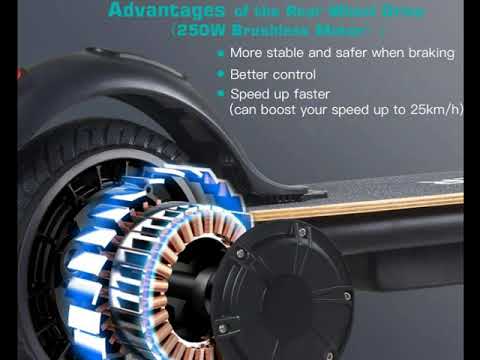 MEGAWHEELS S10 Electric Scooter Commute to Work or Ride for Fun, 7500 mAh Long Range Battery
