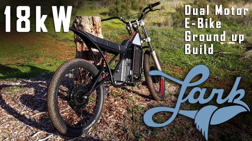 INSANE!!! 18kW Dual Motor E bike build | Lark Machine Co