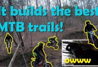 MTB Plan B - Building an epic mountain bike trail with an electric motorcycle.