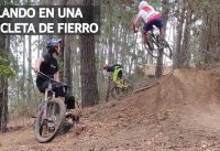 Mountain Bike Downhill a Fondo y Sin Excusas! Bicicleta para Principiantes Volando en los Saltos!