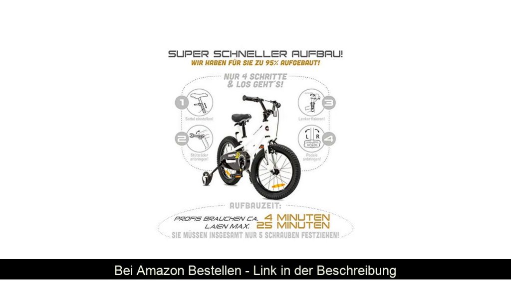 ⚡️ NB PARTS Kinderfahrrad für Mädchen und Jungen BMX Bike ab 3 Jahre 12 Zoll / 16 Zoll